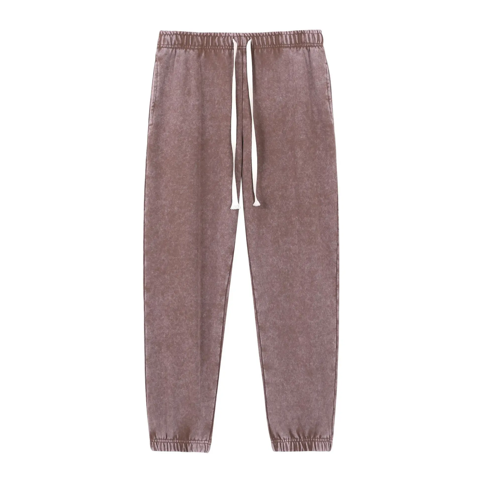 400gsm inverno homem batik lavado sweatpants unisex algodão pesado regular ajuste sólido rosa jogger calças retro casual lápis pant