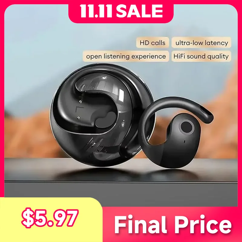 

Wireless OWS Earphones for HYUNDAI audífonos T26 BT5.4 AI Translation Earphones HIFI Sound 4 Translation Mode Earbuds HD Call