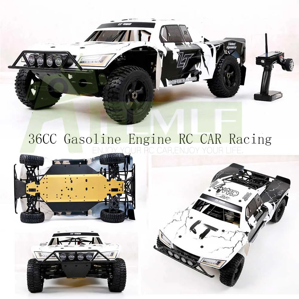 

1/5 4WD RC Cars Updated Version 2.4G Radio Control RC Car Toys Buggy 36CC Gasoline Engine Four-wheel Drive RC Truck for ROFUN LT