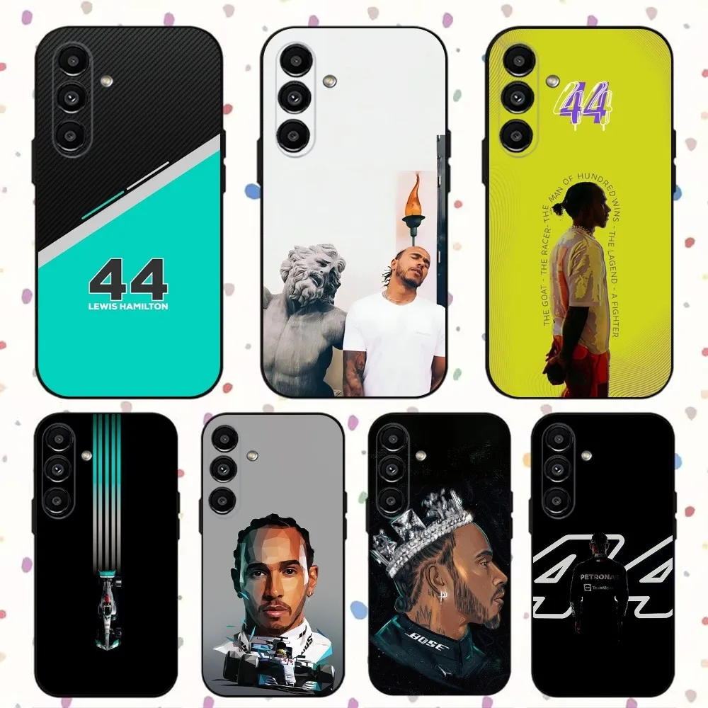 L-Lewis H-Hamilton 44  Phone Case For Samsung S24,S21,S22,S23,S30,Ultra,S20,Plus,Fe,Lite,Note,10,9,5G Black Soft Cover