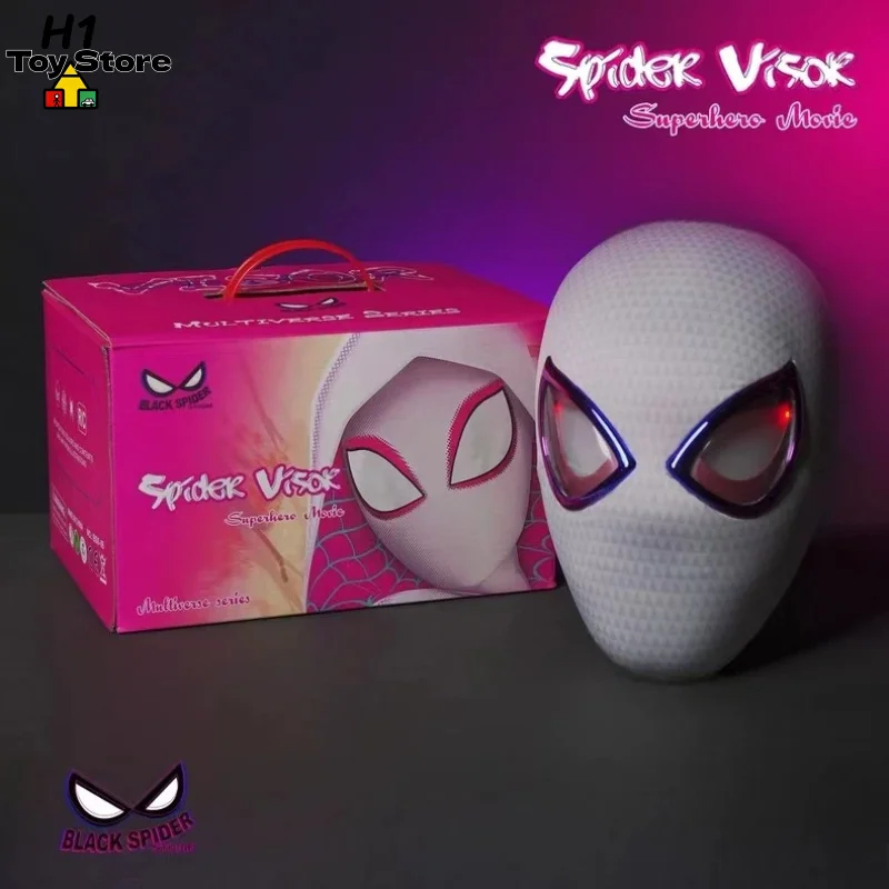 

Моторизованная маска Miles Morales & Spider-Gwen Eyes Move 160р. ° Шлем для косплея & Blink Spider-Verse для взрослых, подарок на вечеринку