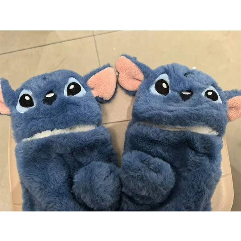 Disney Stitch Alex Didi Ear Muffs Gloves Kawaii Windproof Warm Cute New Ear Bags Children Ear Cover Winter Kid Christmas Gift