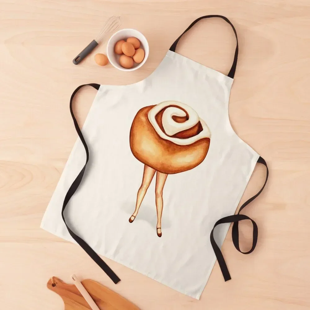 

Cinnamon Roll Pin-Up Apron For Nail Stylist christmas kitchen Men kitchen Bib For Kitchen Apron