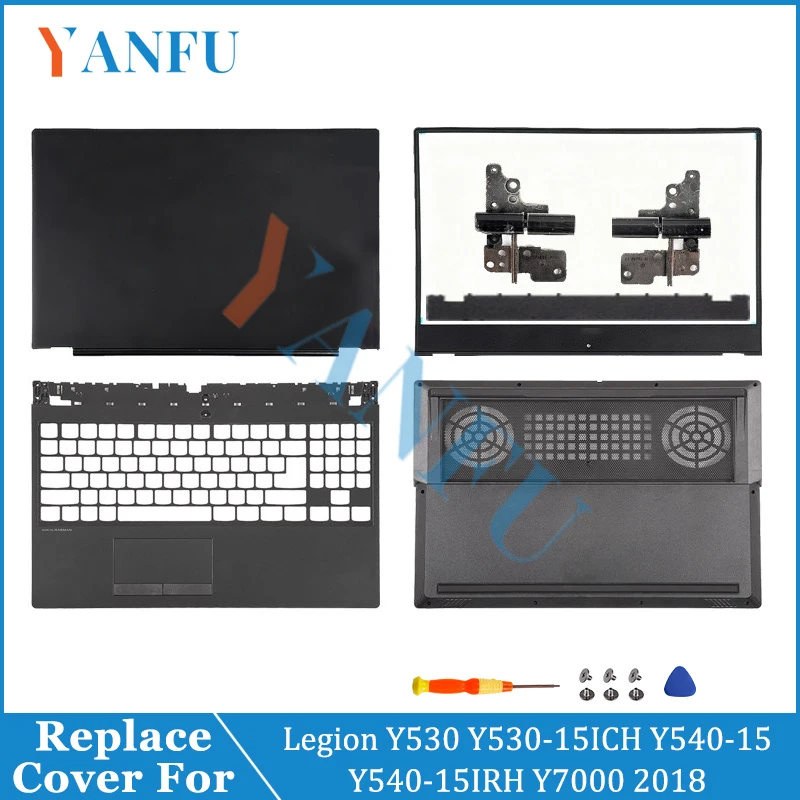 NEW Case For Legion Y530 Y530-15ICH Y540-15 Y540-15IRH Y7000 2018 2019 LCD Back Cover/Front Panel/Palmrest/Bottom Case Hinges