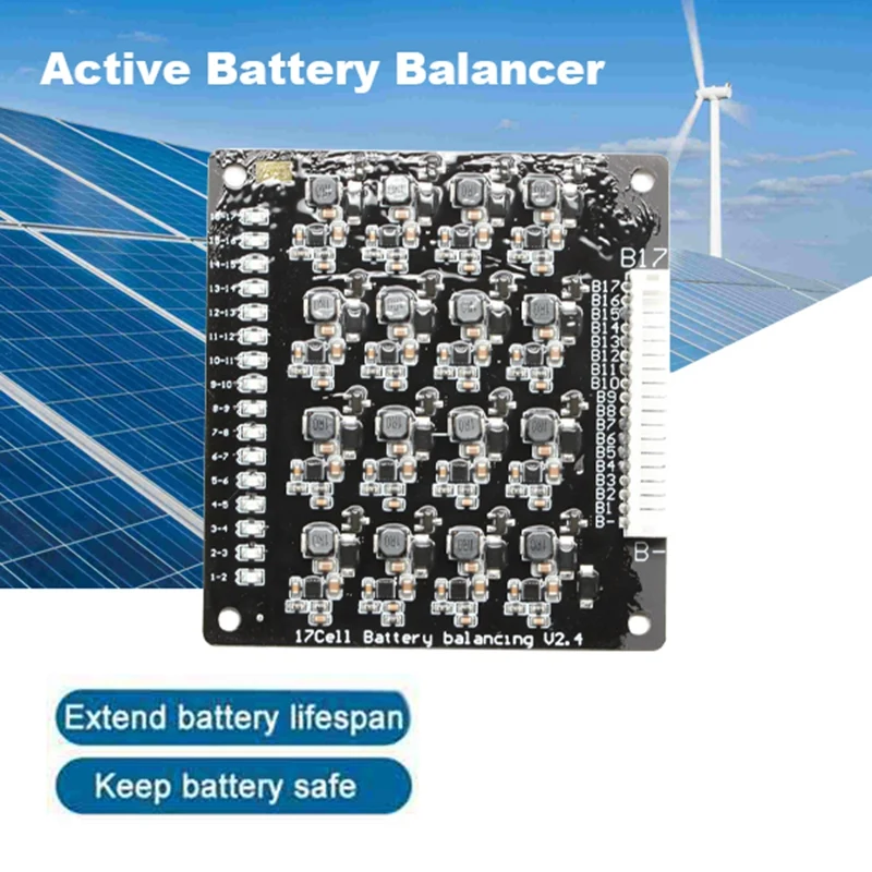 1,2 A 17S Active Equalizer Balancer für Li-Ion Lifepo4 Lithiumbatterie BMS Energieübertragung