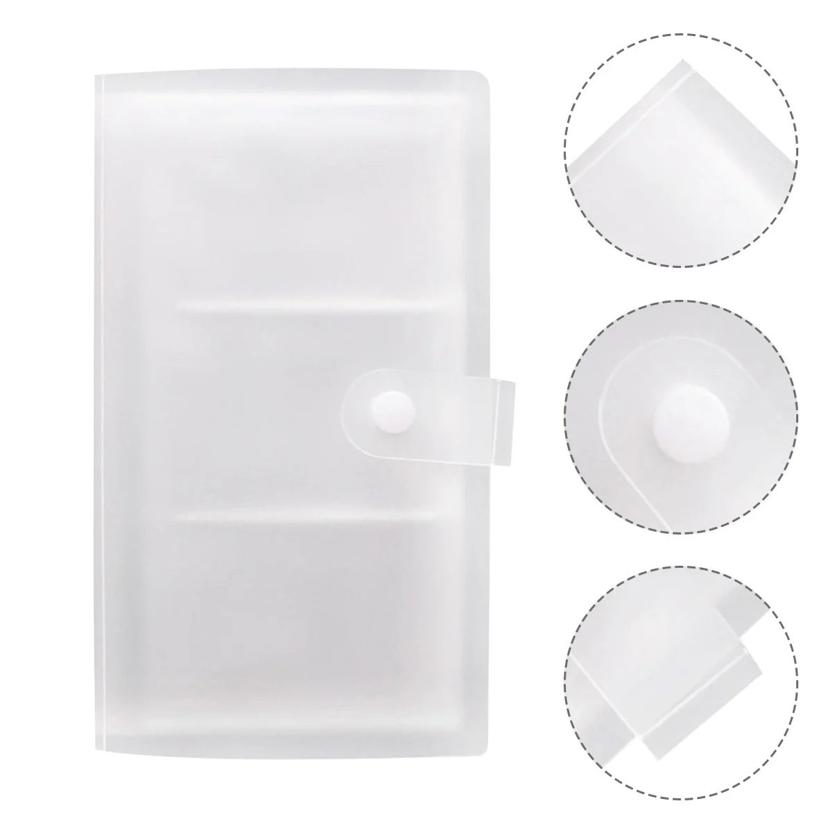 120 Slots Business Cards Book Name Cards Holder Plastic Organizer For Office Supplies Portable Card Storage Case