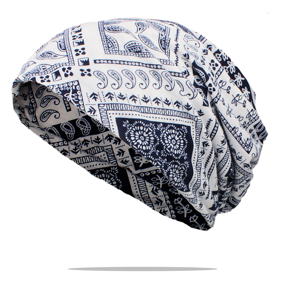 Spring Autumn Dual-use Women Hats For Ladies Skullies Beanies Design Soft Girl Fashion Feminino Scarf Hair Loss Alopecia HT256