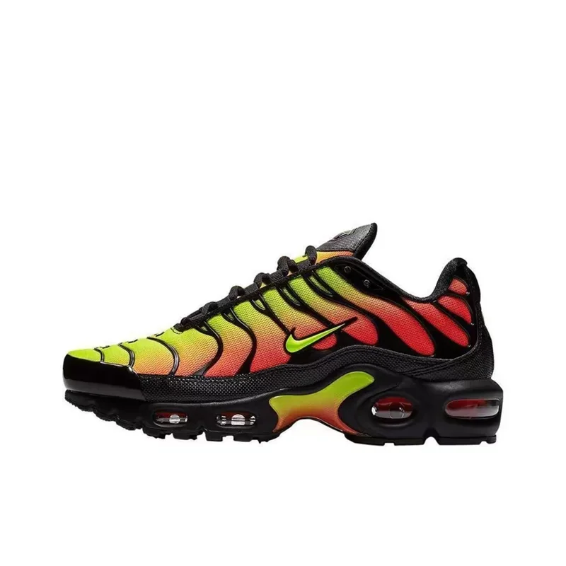 

Женские кроссовки Nike Air Max Plus, противоскользящие, модные, амортизирующие спортивные кроссовки, черные/зеленые/оранжевые