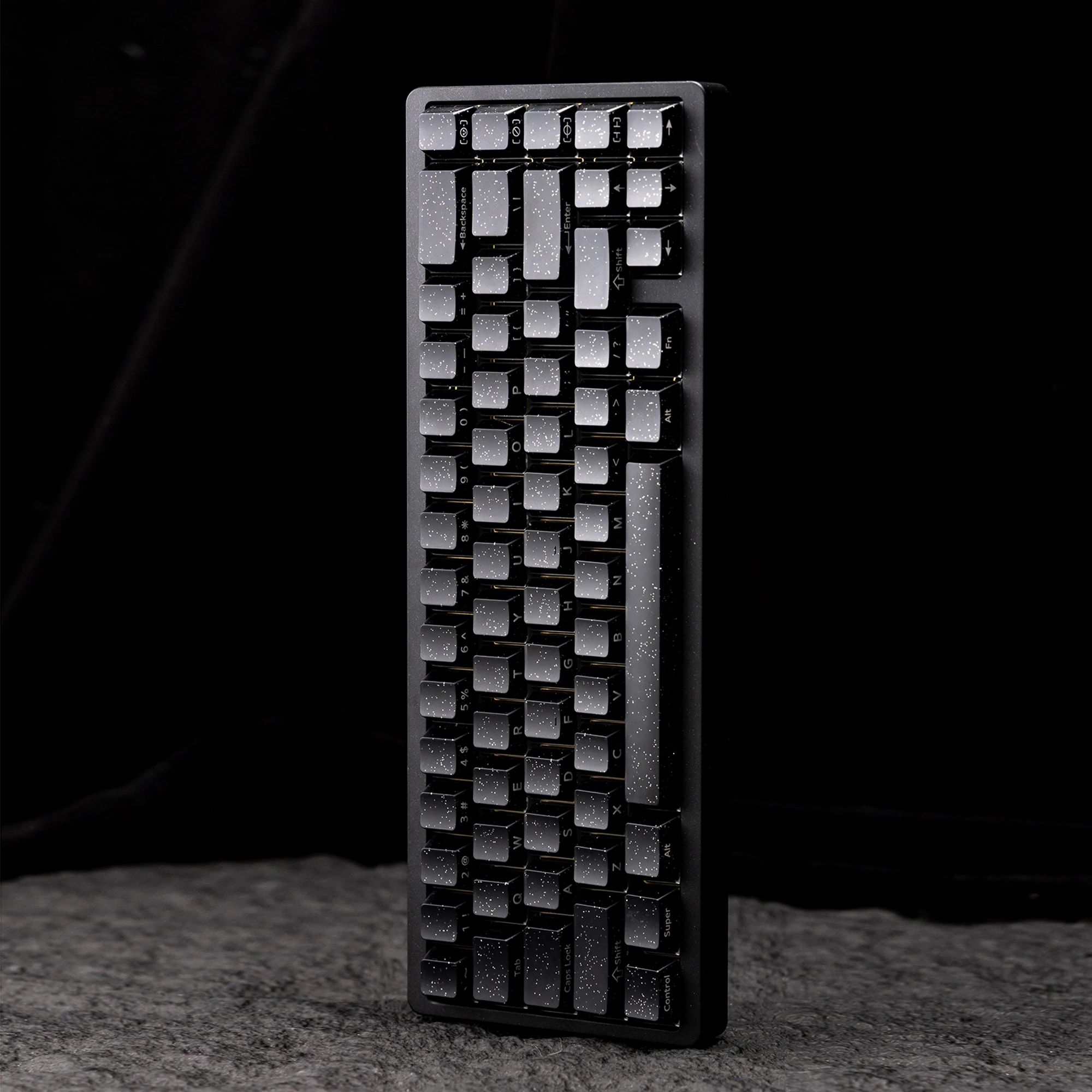 Crystal Jelly Keycap Keycaps For Gaming Mechanical Keyboard MX Switch Light Through White Black Blue ABS PC Screen Printed