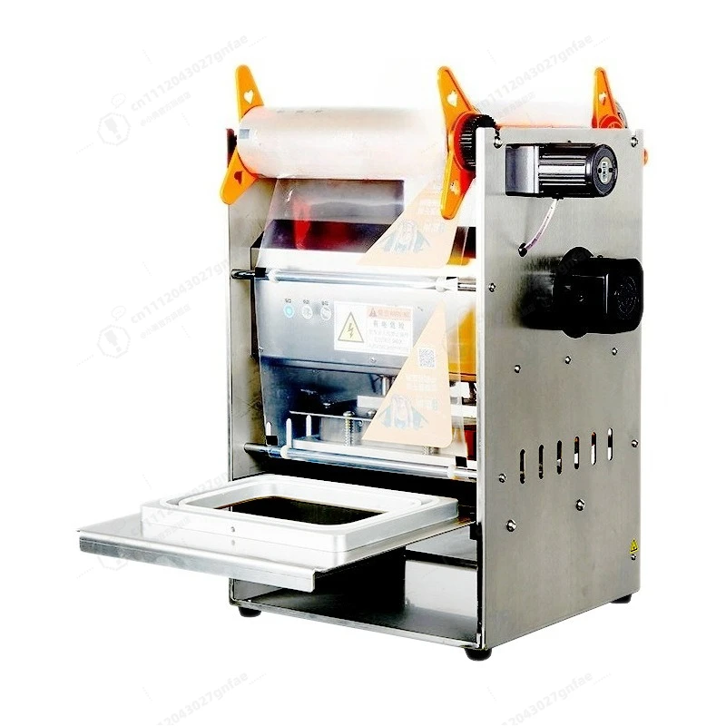 Freshness Preservation Box Sealer Automatic Cup Lid Machine For Hot Pot Soup Noodle Packaging Equipment