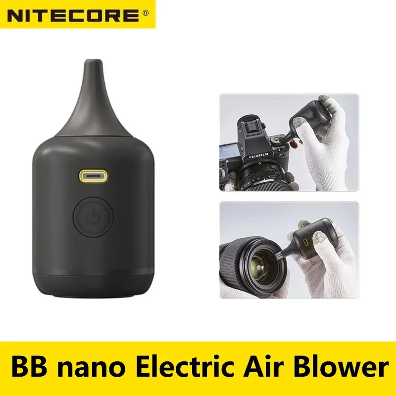 

NITECORE BB nano Electric Camera Air Blower Mini Cordless Vacuum Cleaner Len Sensor Duster for Canon Sony Keyboard Anime Car Pet