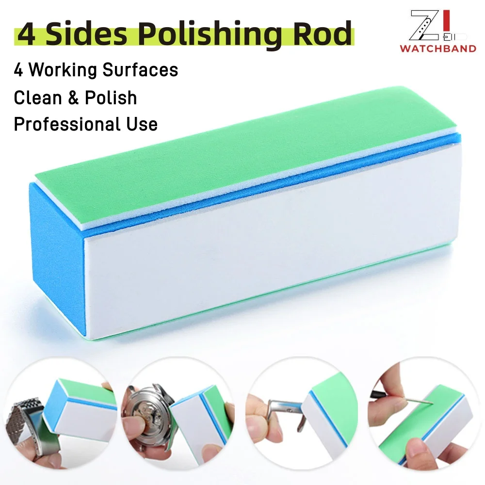 For Watchmaker Accessories Tools Watch Cleaner Rod 4 Sides Mesh Polishing Files Wrist Watch Parts Clean Polish Tool Rod 1-10pcs