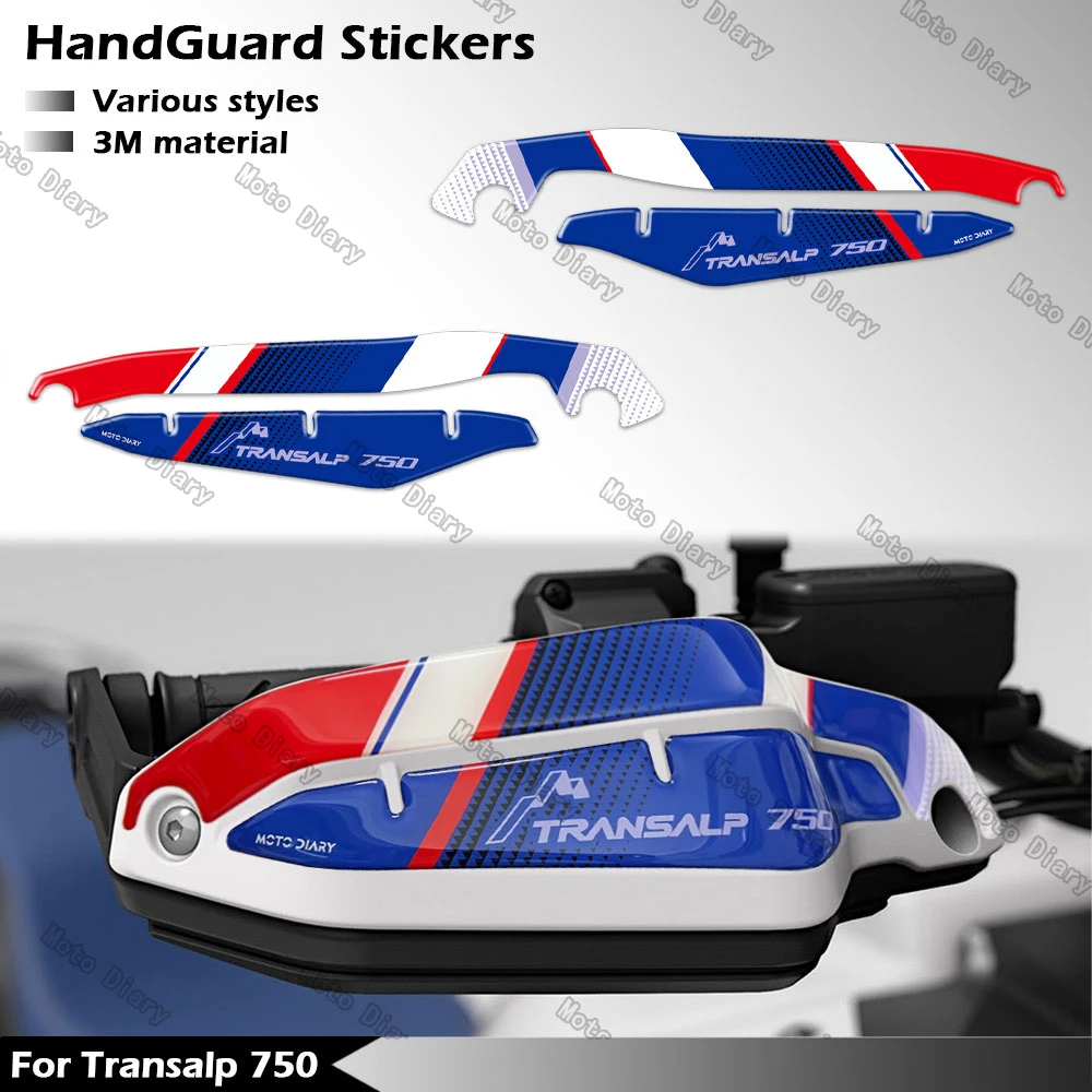 

3D Motorcycle Handguard Stickers Hand Guard Shield Protection Decals For XL750 Transalp 750 XL 2023 2024 2025