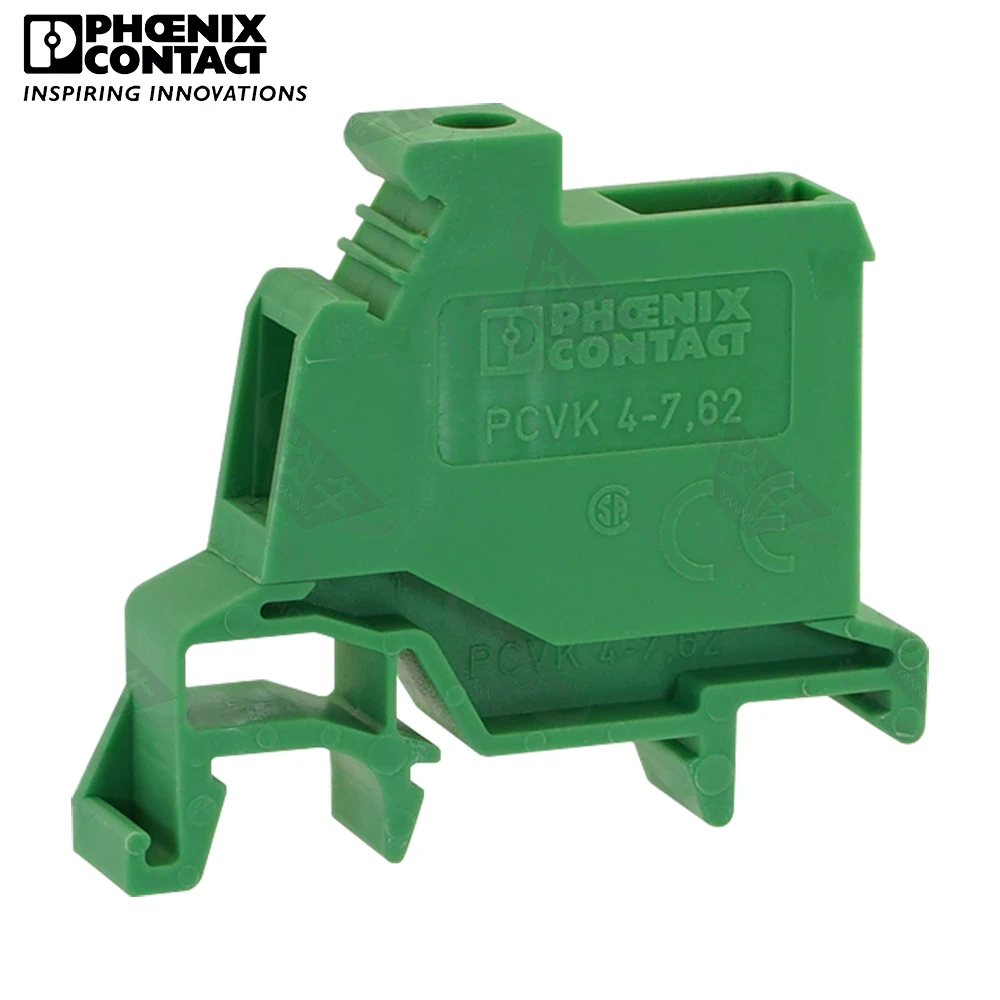 1Pcs 7.62mm Original Genuine Phoenix Contact Connector PCB DIN Rail Connector Terminal Block 1 Pin PCVK 4 7.62 1849998 20A 630V