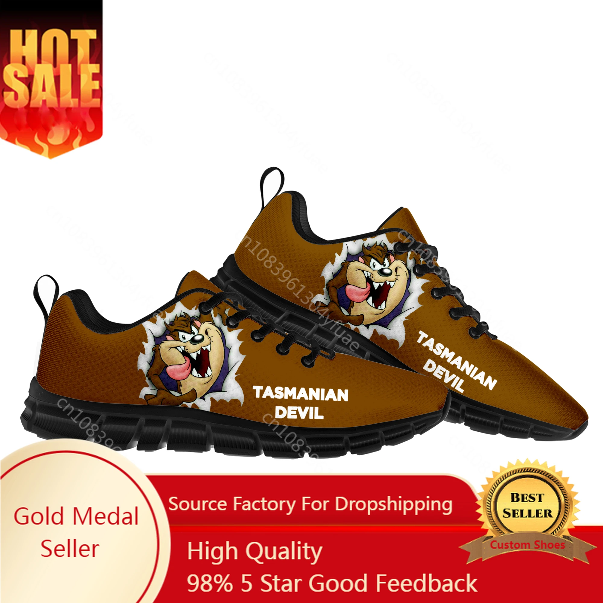 D-Devil Sports Shoes Mens Womens Teenager Kids Children T-Tazmanian Sneakers High Quality Anime Cartoon Sneaker Custom Shoe