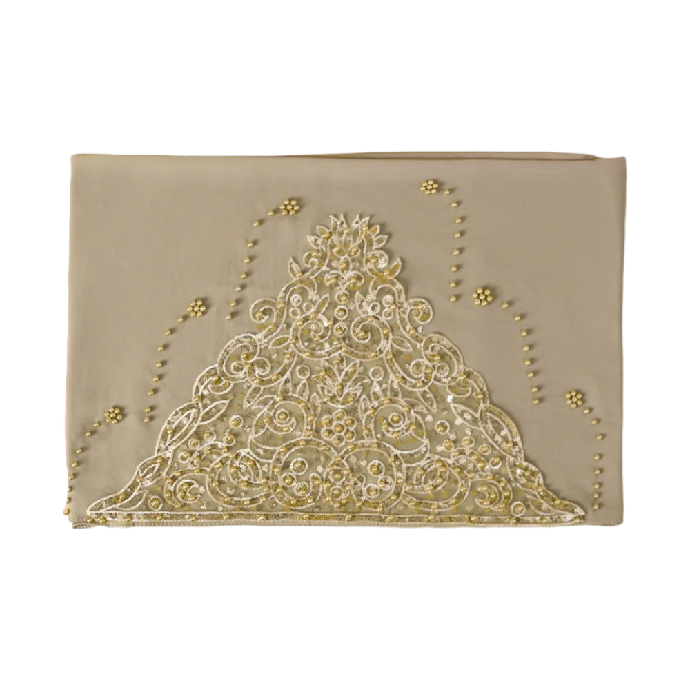 

Модная шаль-хиджаб с бисером, шифоновый этнический платок-хиджаб, легко надеваемый, популярный головной убор для девочек-подростков