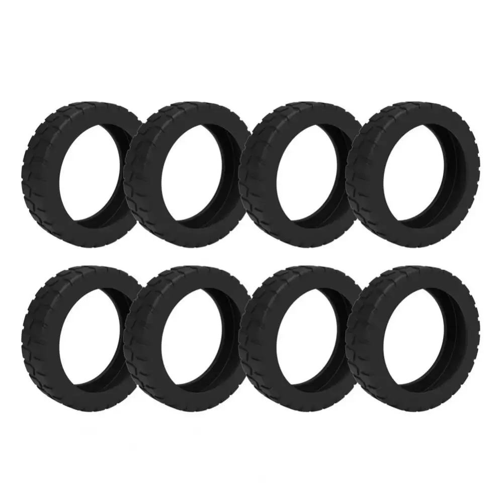 8 قطعة رشاقته سيليكون غطاء عجلة الأمتعة الحد من الضوضاء ارتداء مقاومة عجلات الأمتعة حامي العالمي #3