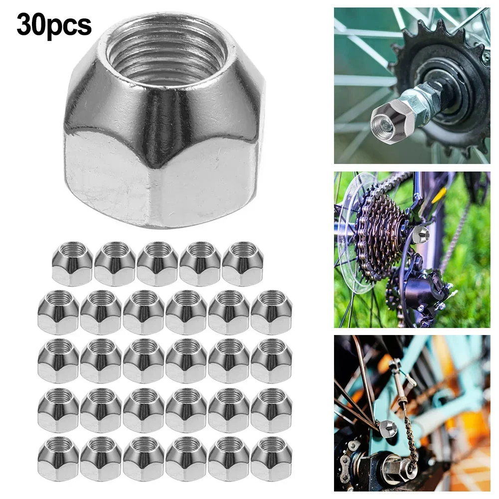 30 Pcs Wheel And Tire Lug Nuts Hub (1/2-20) 10pcs Truck Open 12_1.5 Female Cap D 1 Tapered Tire Nut Cap M 18 M10