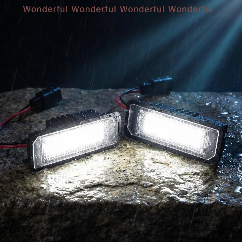 

Bright LED Number Plate Light Universal License Plate Lamp Waterproof for Vehicle Truck SUV Car Replacement