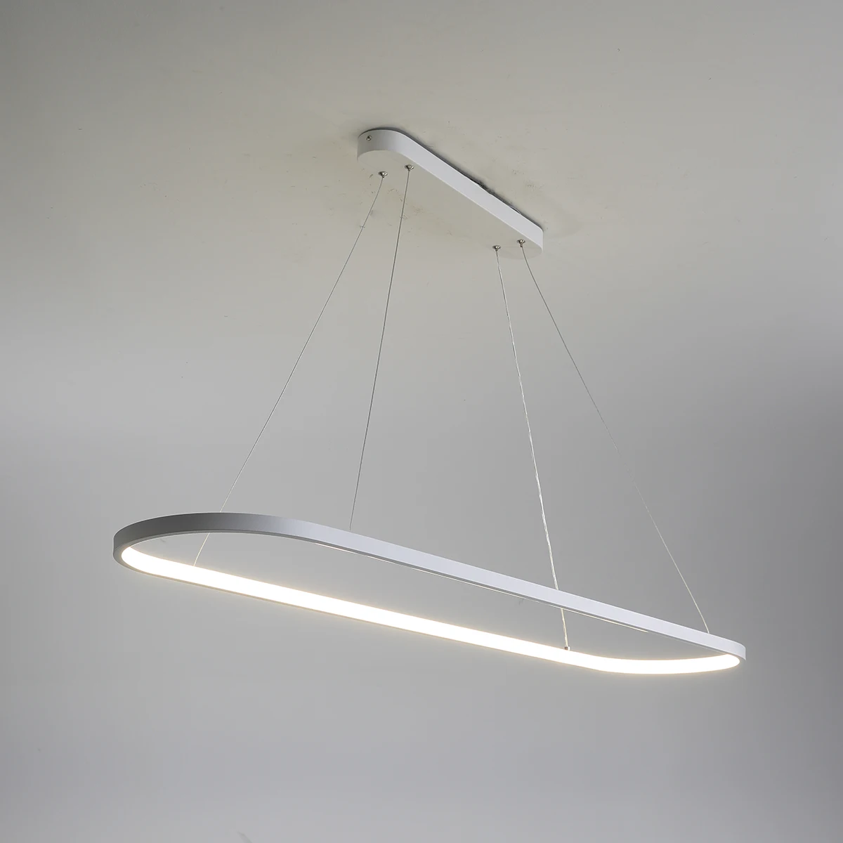 120cm White/Black Modern Led chandelier lights for Dining Room Bar Shop kitchen home decor nordic Minimalism Ceiling chandelier