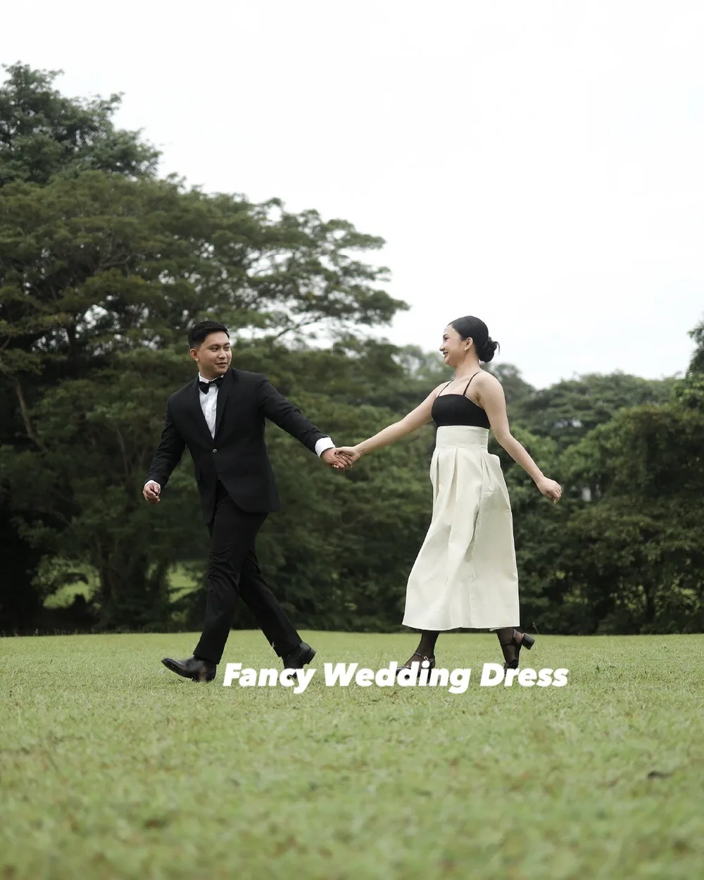 화려한 특별한 흰색과 검은색 임산부 웨딩드레스 한국 사진 촬영 A라인 민소매 이브닝 드레스 백 코르셋 맞춤 제작