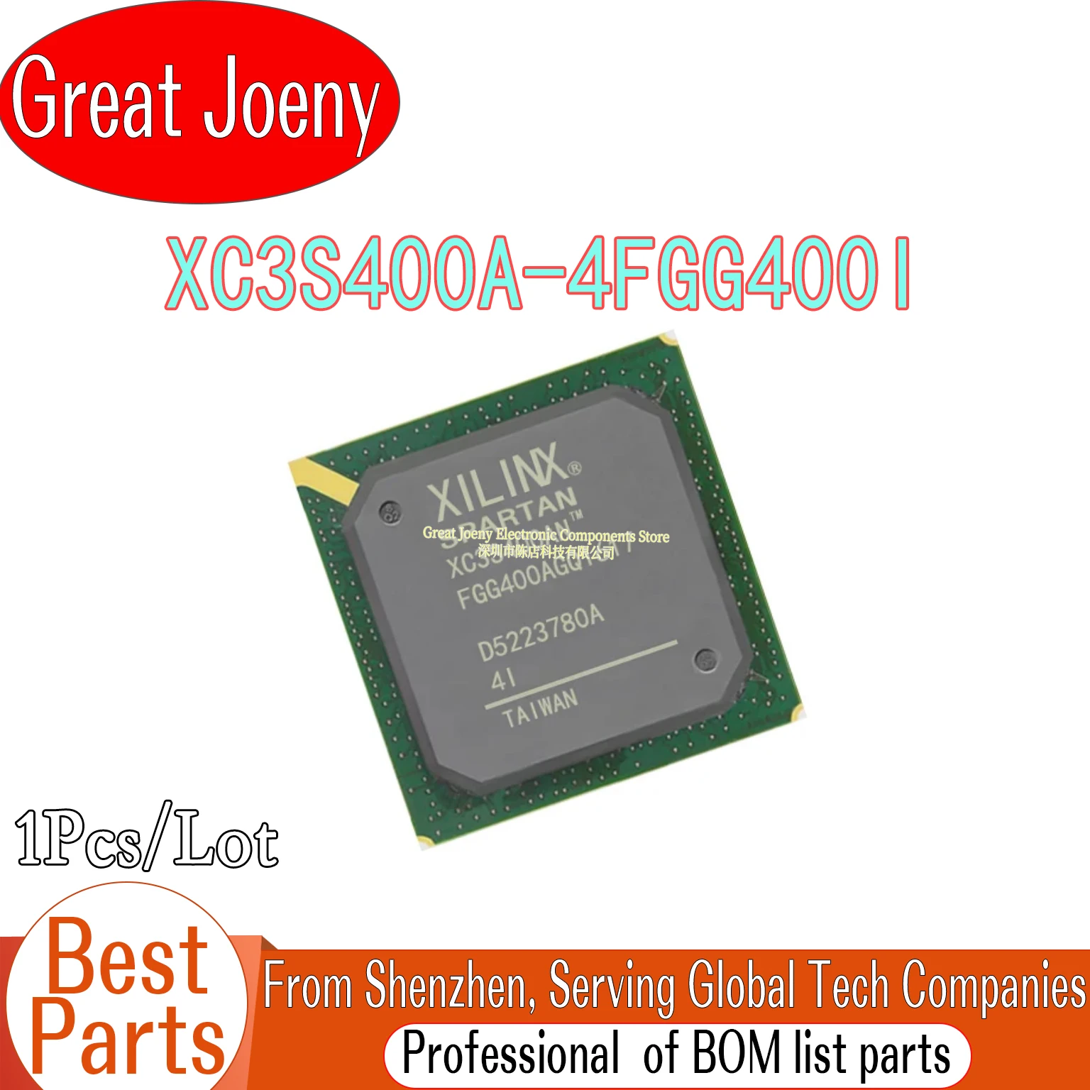 

100% New XC3S400A XC3S400A-4FGG400I IC Chipset FBGA-400