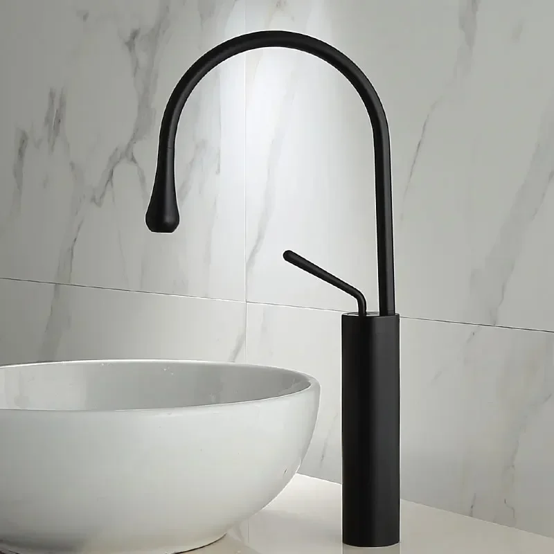 

Basin Faucets Black/White Sink Faucet Brass Single handle Kitchen Swivel Sink Water Crane New Arrivals