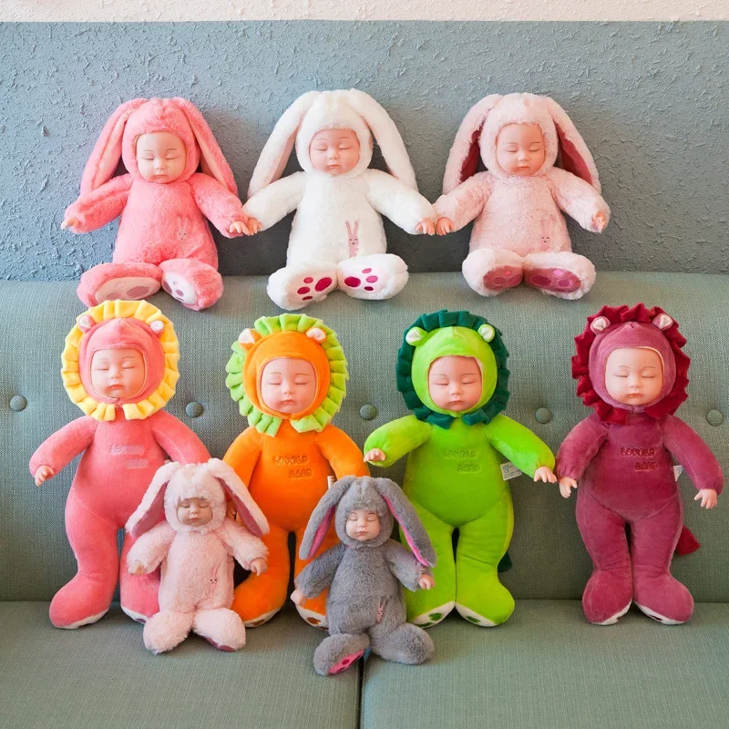 

Lifelike Reborn Baby Dolls Soft Body Realistic Newborn Dolls Sleeping Girl Dolls Stuffed Toy Easter Stuffed Animal Bunny Rabbit