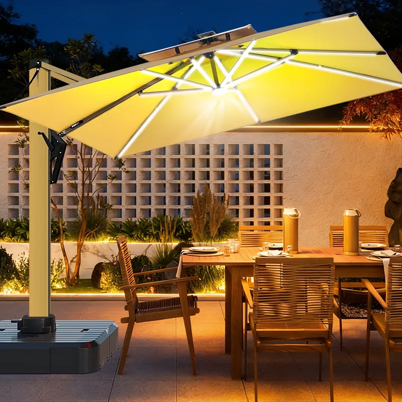 Sunshade umbrellas have strong outdoor wind resistance, commercial stalls, umbrella sheds, and large outdoor umbrella shelters