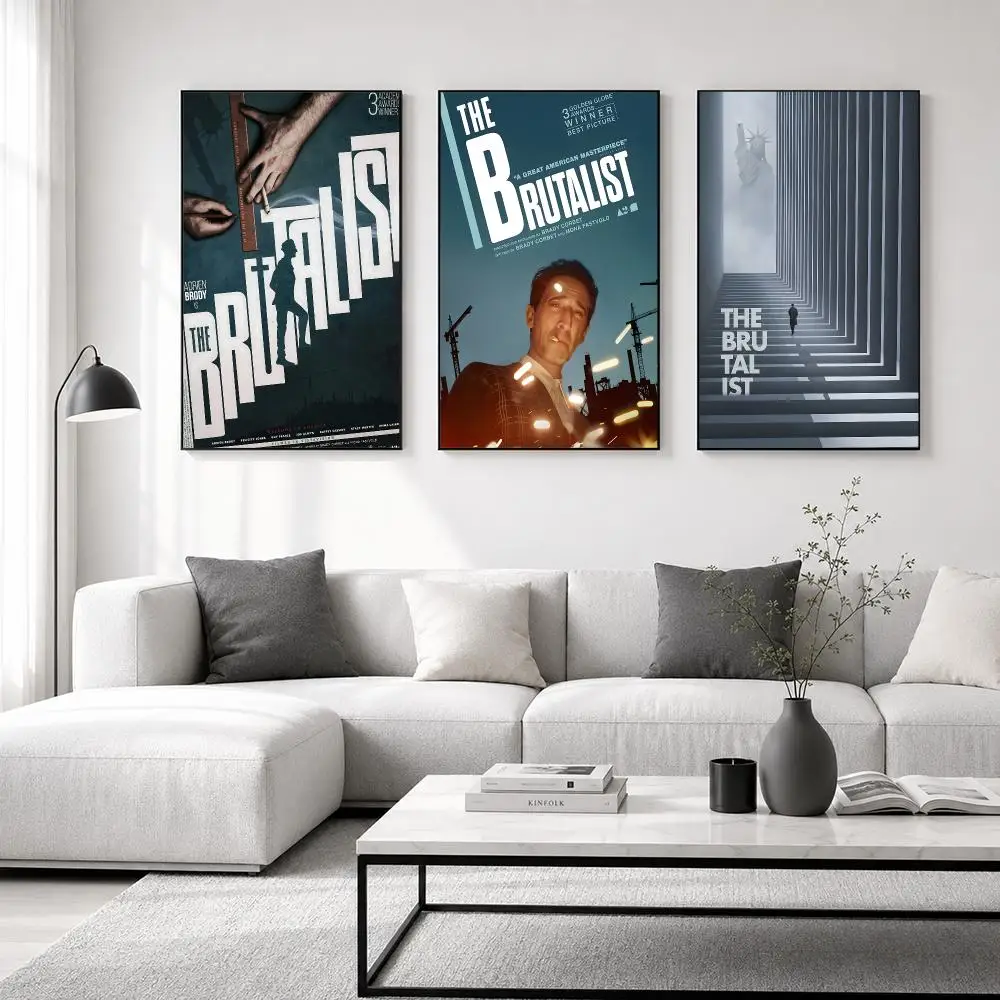 T-The Brutalist Poster posters for bedrooms and living rooms—high-definition cartoon movie-themed wall art.