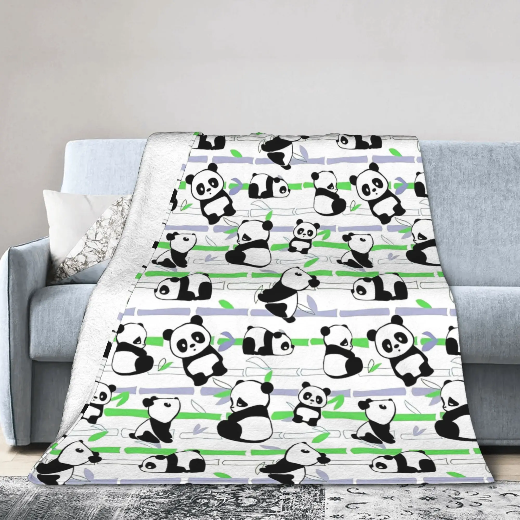 Panda Animal Fuzzy Blanket  Novelty Throw Blanket for Bed Sofa Couch 200x150cm Quilt