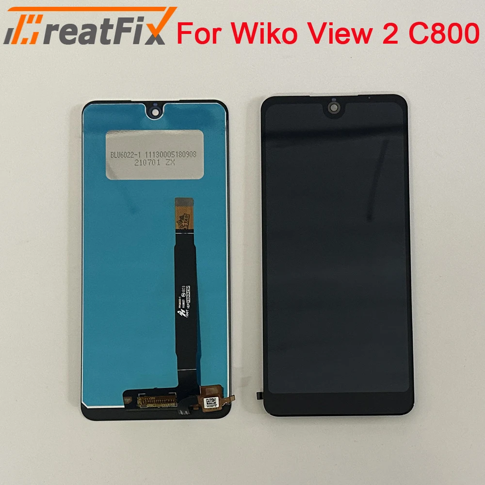 For Wiko View 2 w_c800 LCD Display with Touch Screen Digitizer Mobile Phone Accessories For Wiko View2 C800 LCD Display