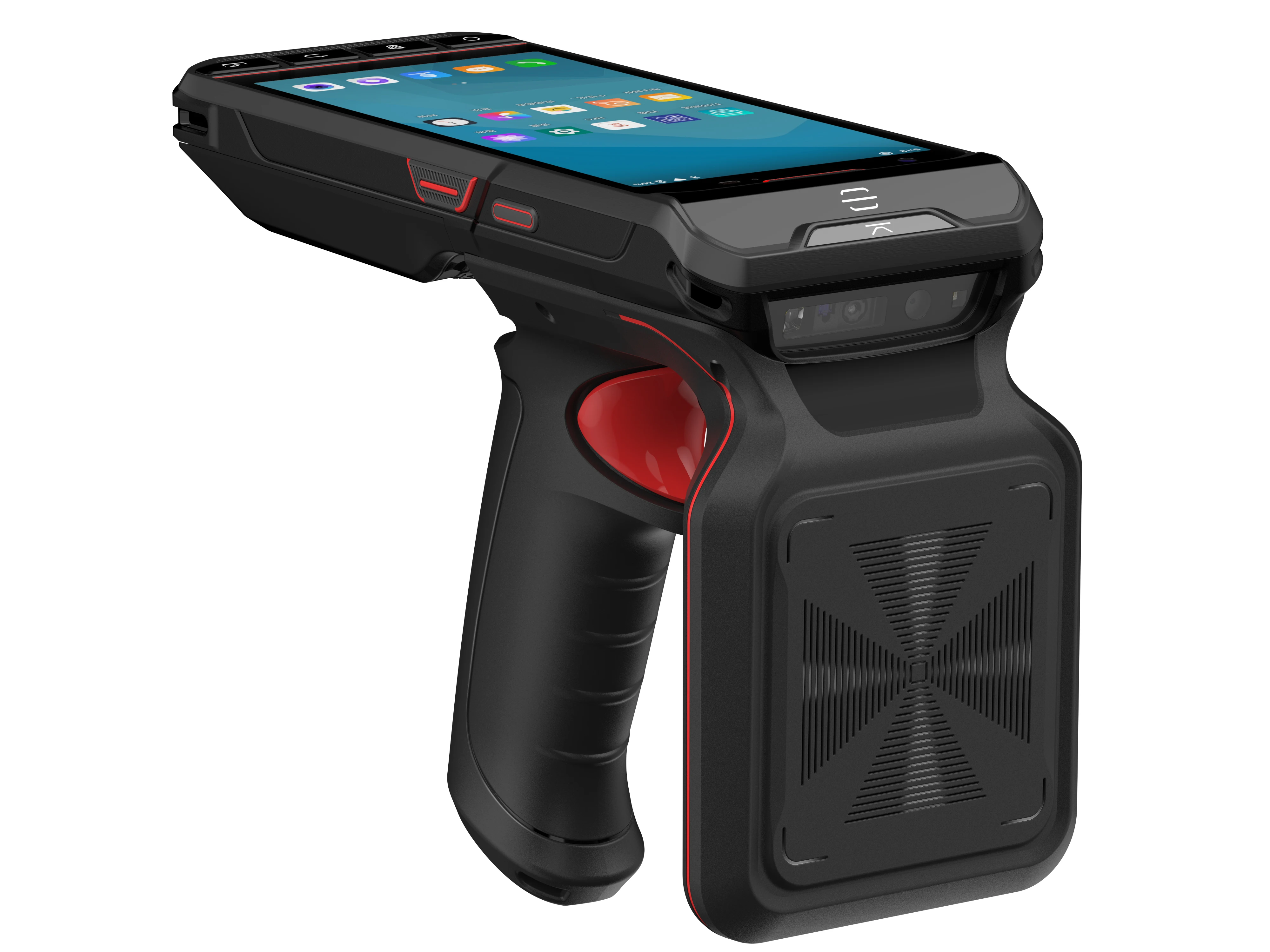 Professional UHF RFID Handheld Scanner with 5.5-inch Touchscreen 13MP Camera NFC 4000mAh Battery Industrial Rugged PDA