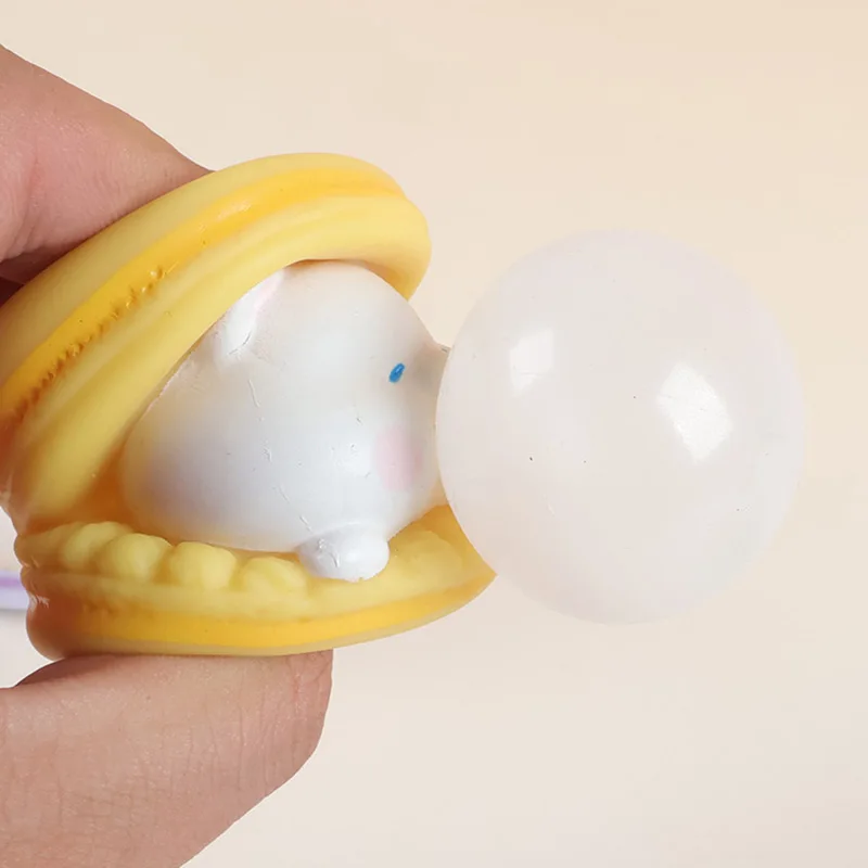 1/4 قطعة معكرون فقاعة برغر اسفنجي الإجهاد المخلص لطيف الكرتون اسفنجي تململ لعبة حسية لمكتب المزحة وديكور مكتب #5