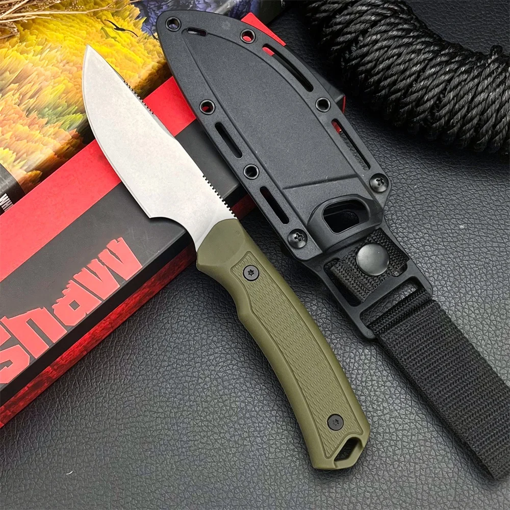 

New KS 1883 Deschutes Knife Fixed Knife Portable Multi-purpose Outdoor Straight Knife +K Sheath, Jungle Survival EDC Knife