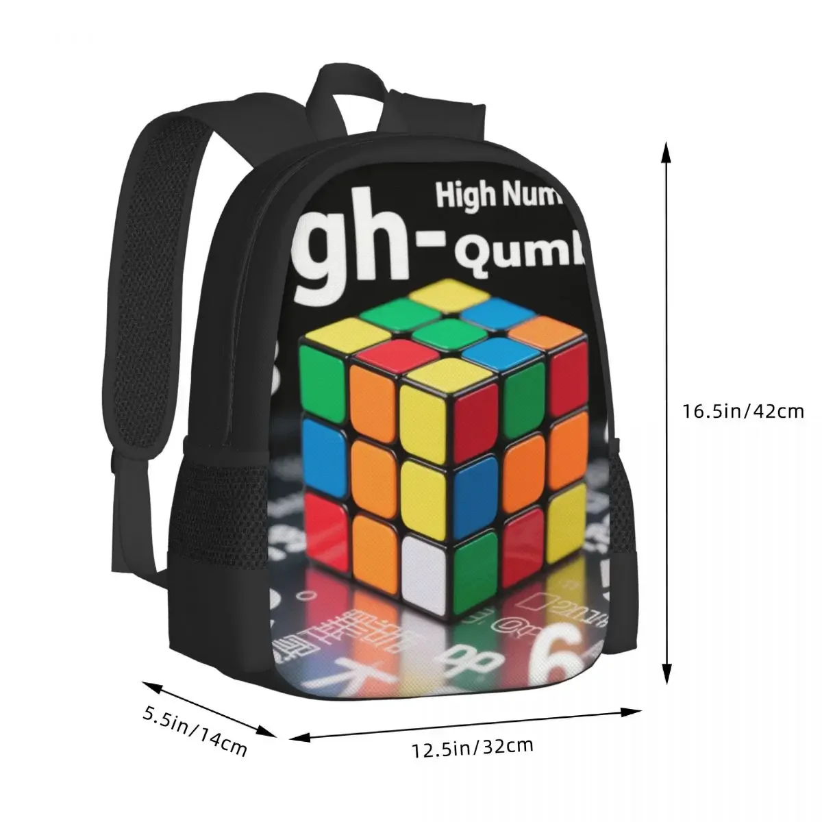 Cube backpack for boys and girls, student backpack, cartoon children's backpack, laptop backpack, shoulder bag