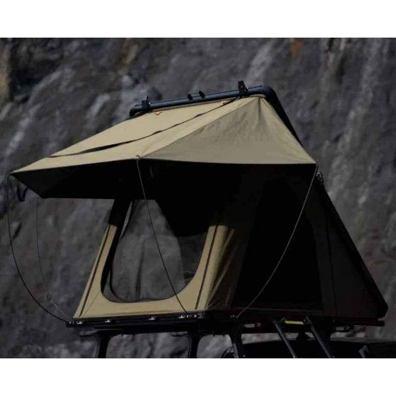 

Double Layer Aluminium Triangle Hard Shell Roof Tent for SUV Self-Driving Car Rear Awning Outdoor Adventure Companion