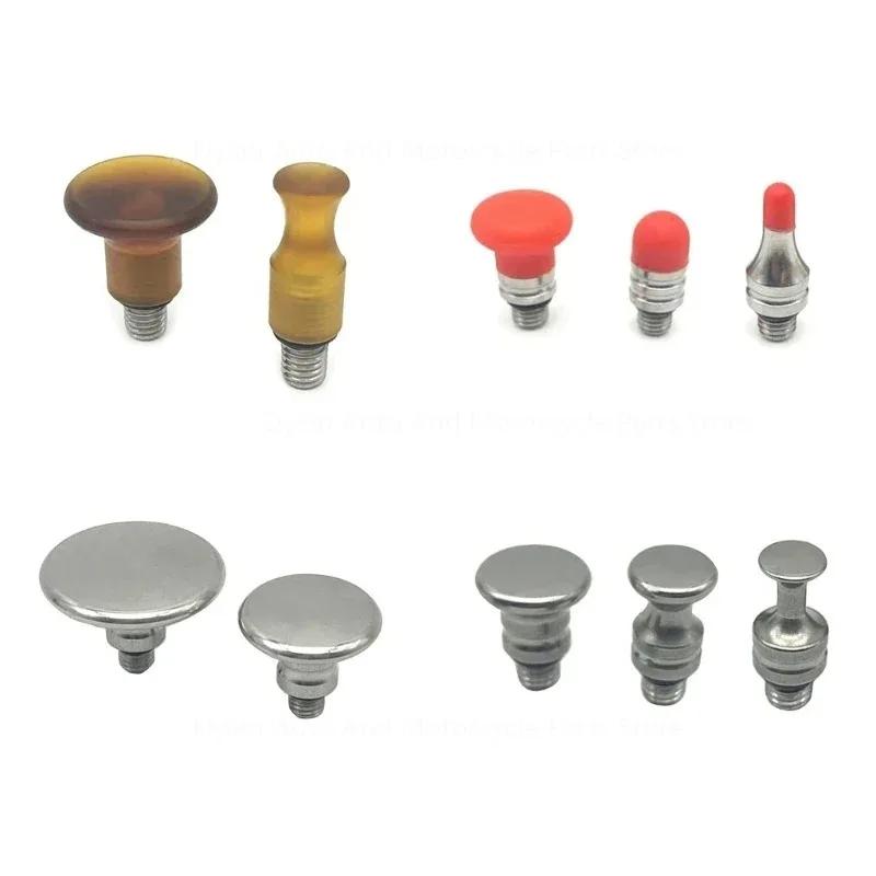 Auto Body Paintless Dent Repair PDR Hammer Rubber Tips Blend Hammer Tips Bundle Screw on Interchangeable Tip Set Carbon Steel