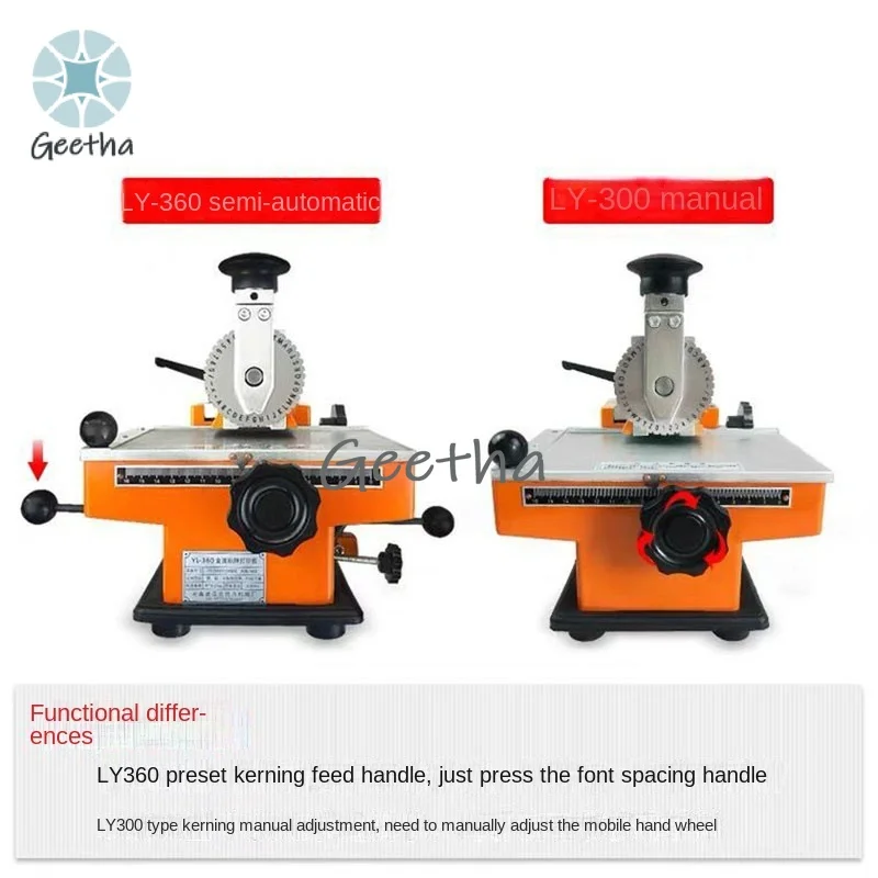 Mesin Ukiran Semi-otomatis, Label Ukiran dan Alat Penanda Kartu Identifikasi Logam Papan Nama Baja dan Paduan Aluminium