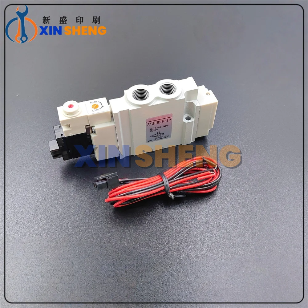 High Quality Solenoid Valve A12FS25-1P For Komori Offset Printing Machine Spare Parts Solenoid Valve A12FS25-1P