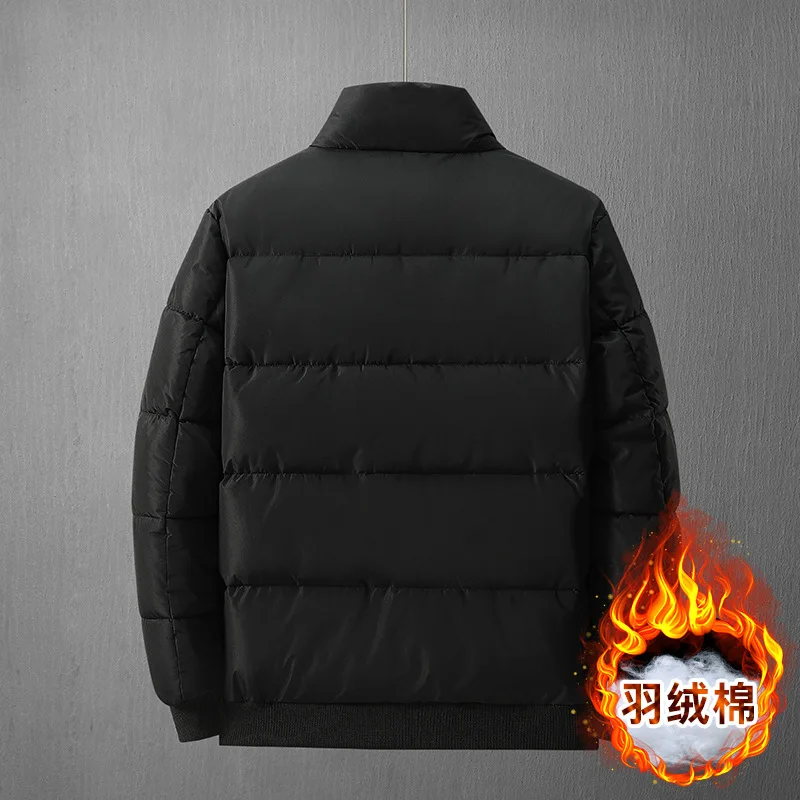 2022 Winter New Plus Size Down Padded Jacket 8XL 7XL 6XL 5XL Fashion Men's Thickened Large Collar Pocket Zipper Padded Jacket