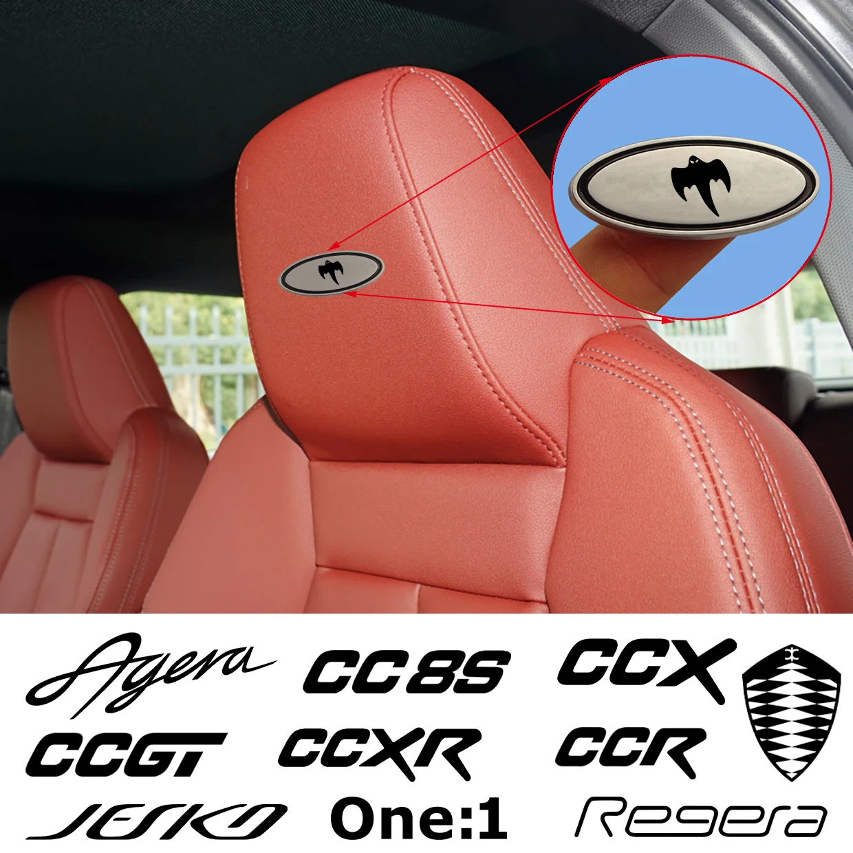 Наклейка для Koenigsegg Agera RS CC8S CCR CCX CCXR CCGT Gemera Regera Jesko One:1