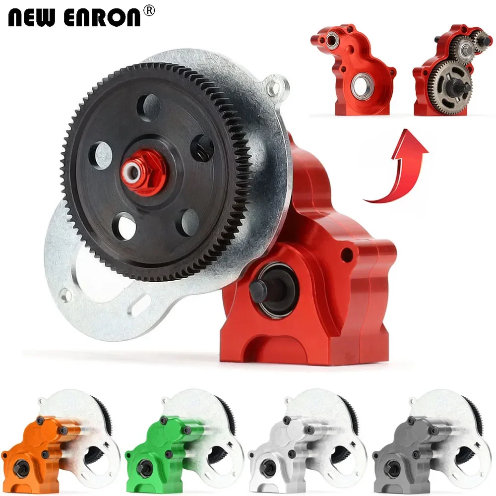 

NEW ENRON Aluminum alloy GearBox 1Set with Gear for RC Car 1/10 HSP 94180 18024 RGT EX86100 Monster Truck Off Road Rock Cruiser