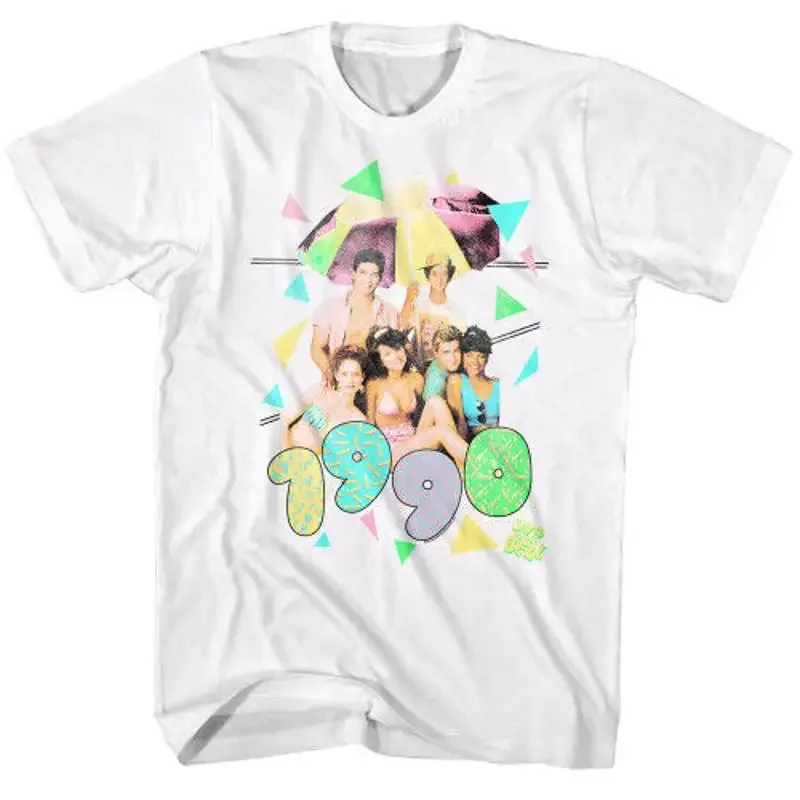 Saved By The Bell Pastel White T Shirt