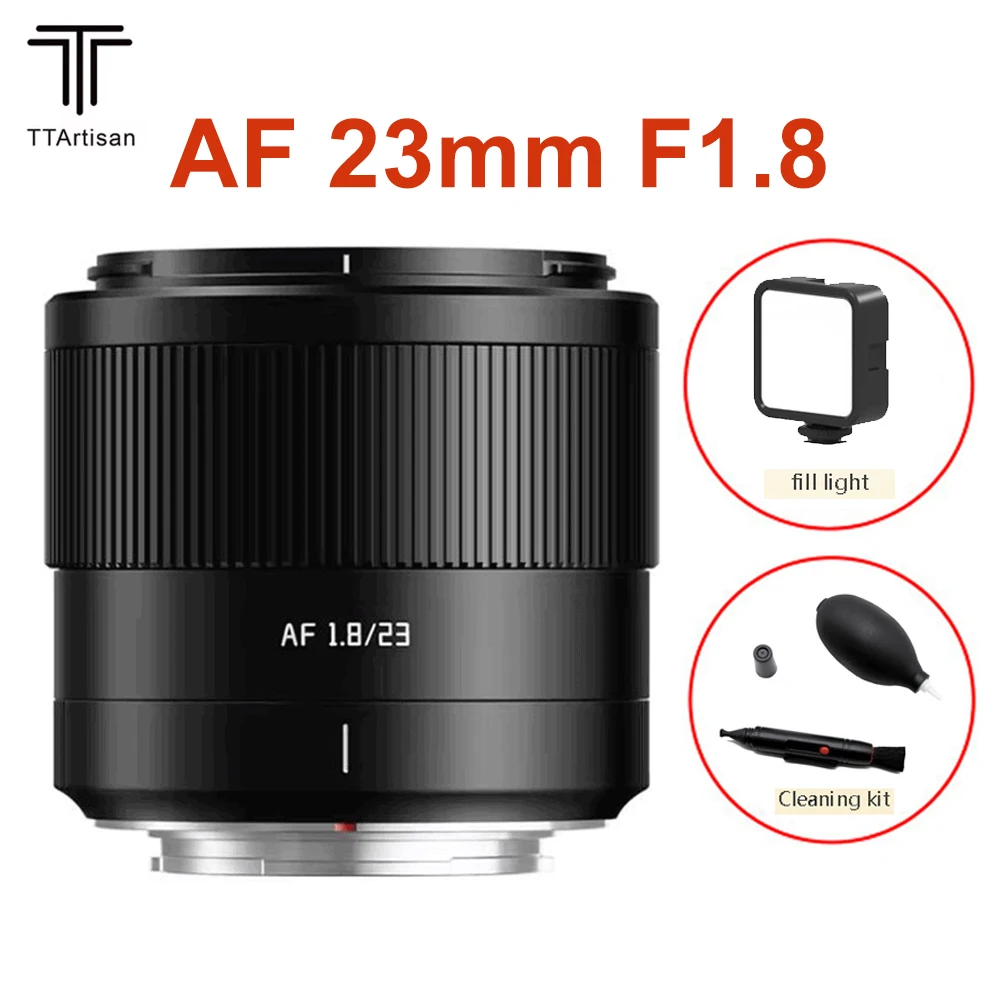 Цифровой объектив Camara TTArtisan 23 мм F1.8 с автофокусом Prime для Fujifilm X XF X-E4 X-S20 XM5 X-H2S XT30 X-T200 X-A7
