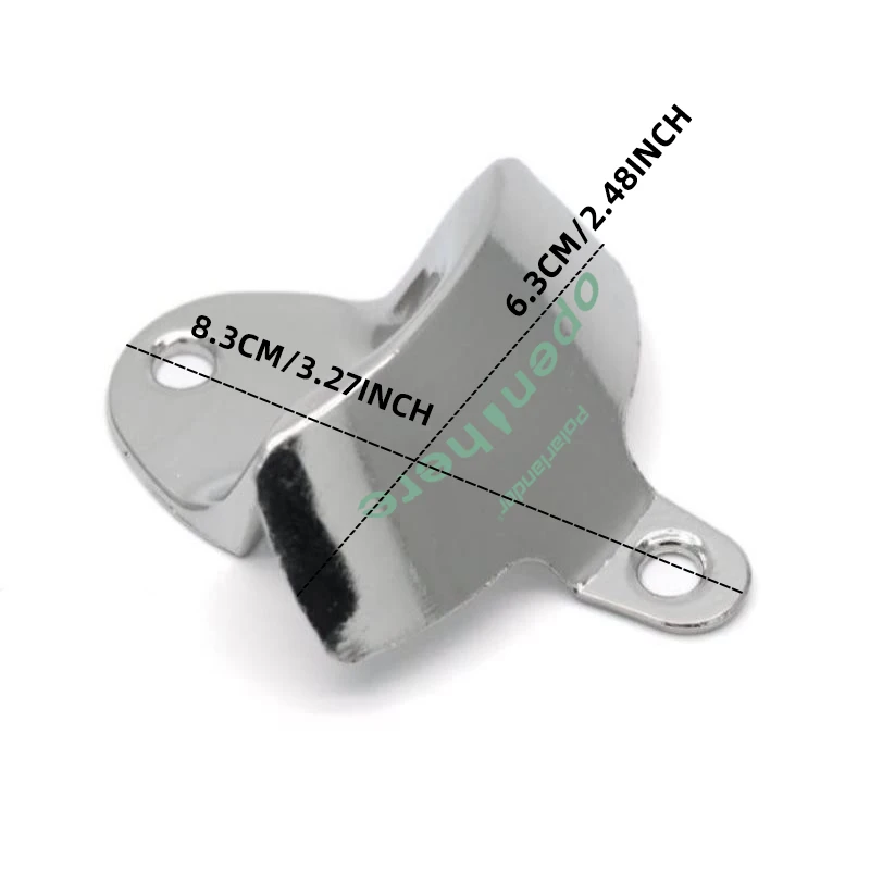Decorative Wall Mount Bottle Opener Antique Silver Zinc Alloy with Mount Screws for Home Bar Restaurant Use