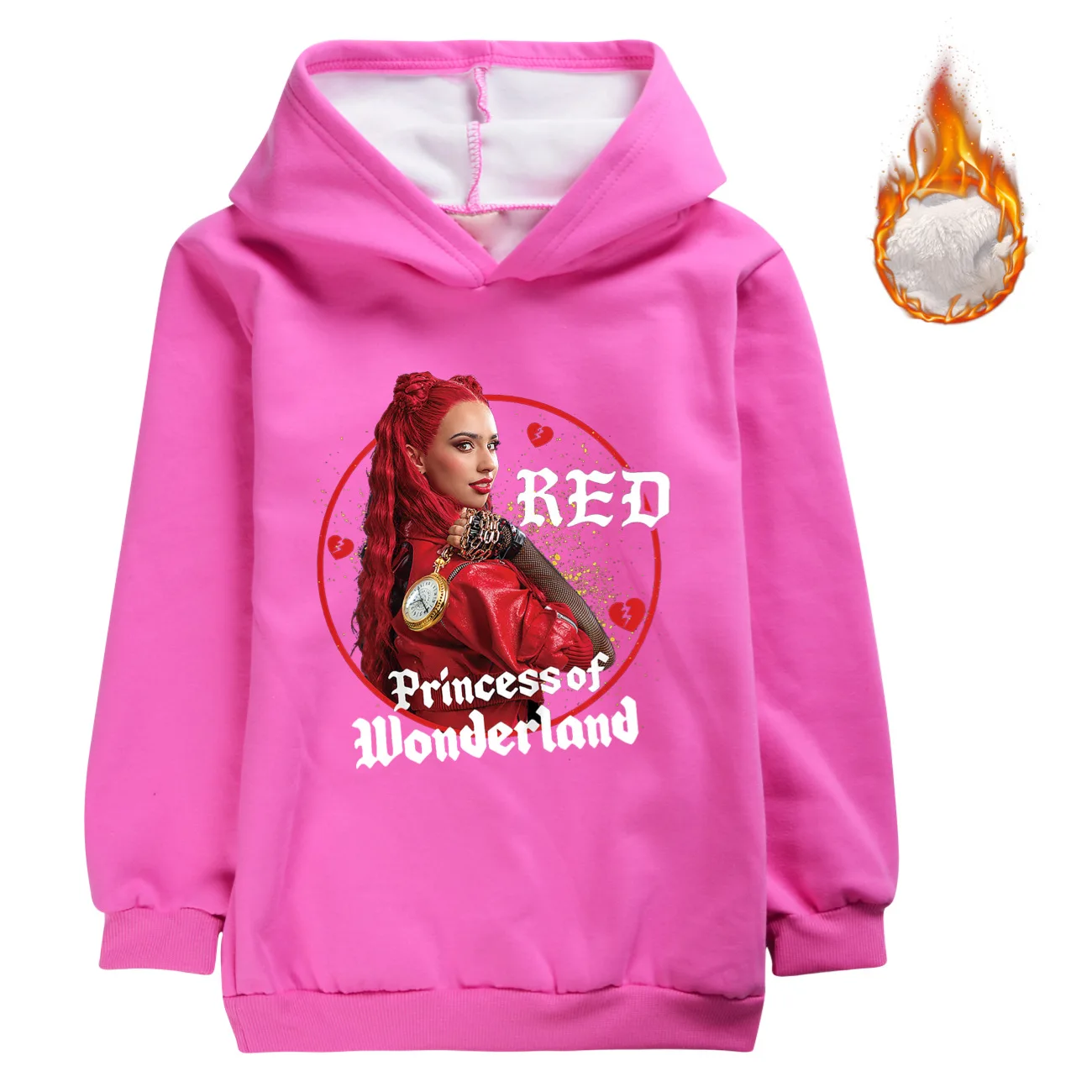 Adult Kids Descendants 4 Costumes Hoodie The Rise of Red Sweatshirt Girls Spring Hooded Pullover Long Sleeve Anime Clothes