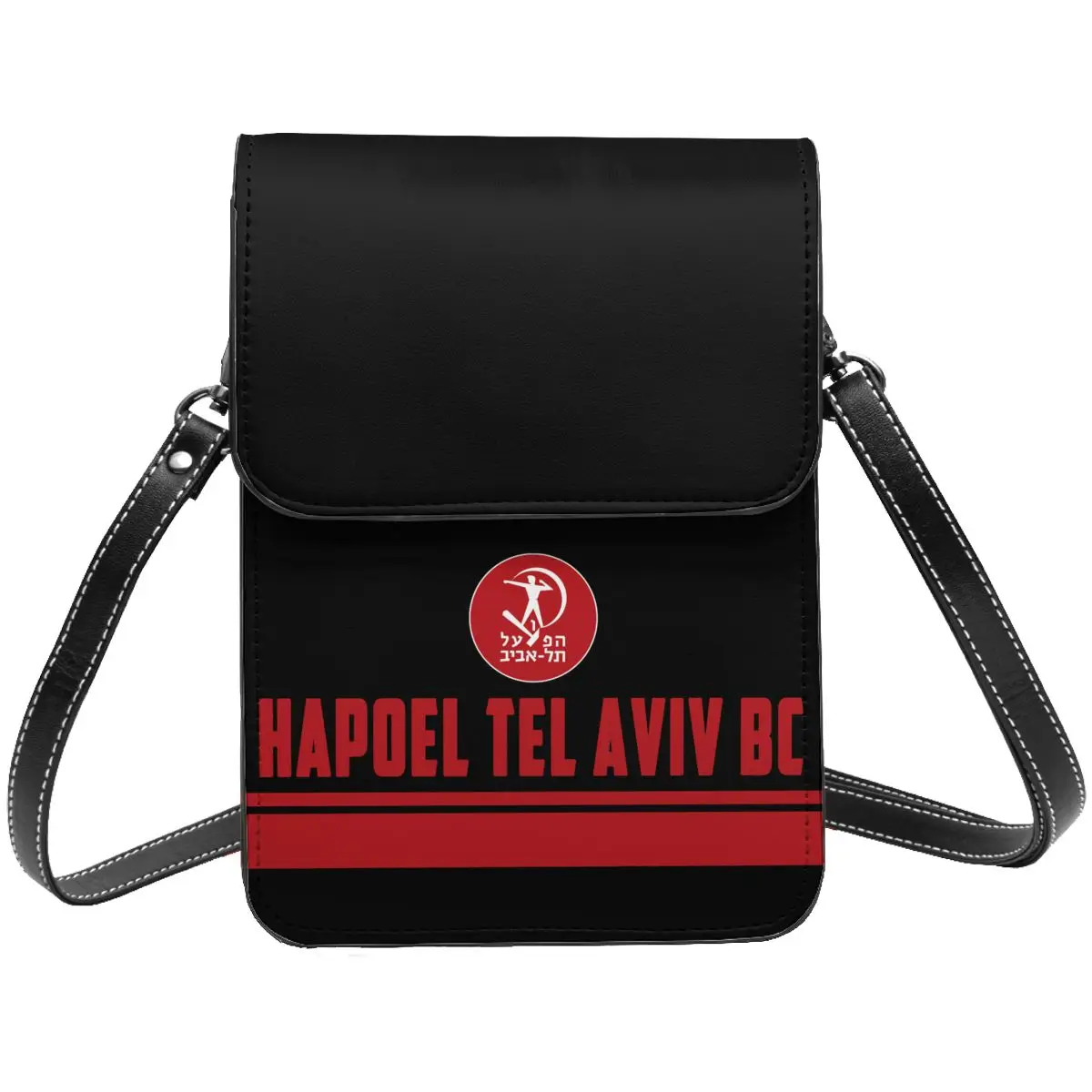 

Israel Hapoel Tel Aviv Bc Cell Phone Purse Wallet Handbag Crossbody Bag Shoulder Bag with Adjustable Strap