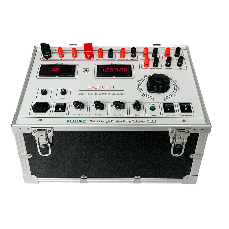 VLUUKE LNJBC-II Electronic Single-phase Relay Protection Tester Calibrator High Precision Digit Inverter DC 0.2 Accuracy IP67