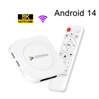 Smart TV Box H96 MAX M1 PLUS Android 14 RK3528 Quad Core Wifi6 8K BT5.4 Media Player Voice Assistant Android Set Top Box TV